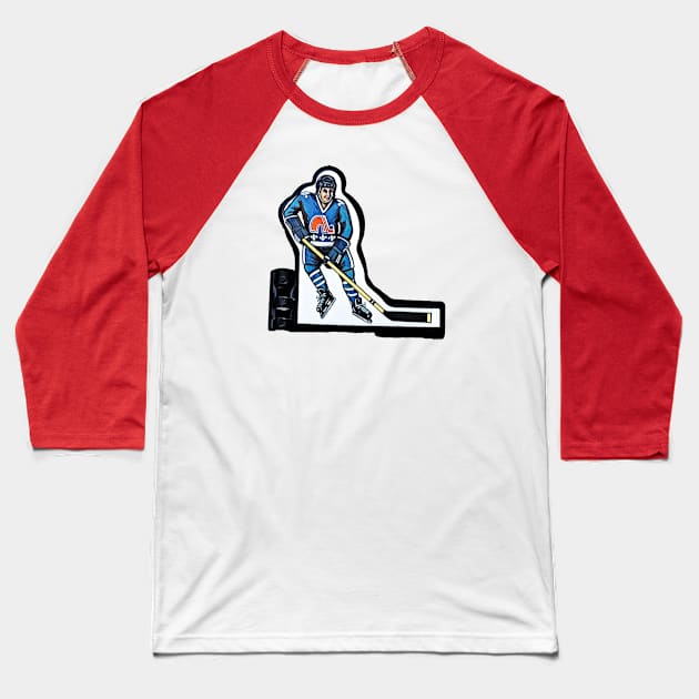 Coleco Table Hockey Players - Quebec Nordiques Baseball T-Shirt by mafmove